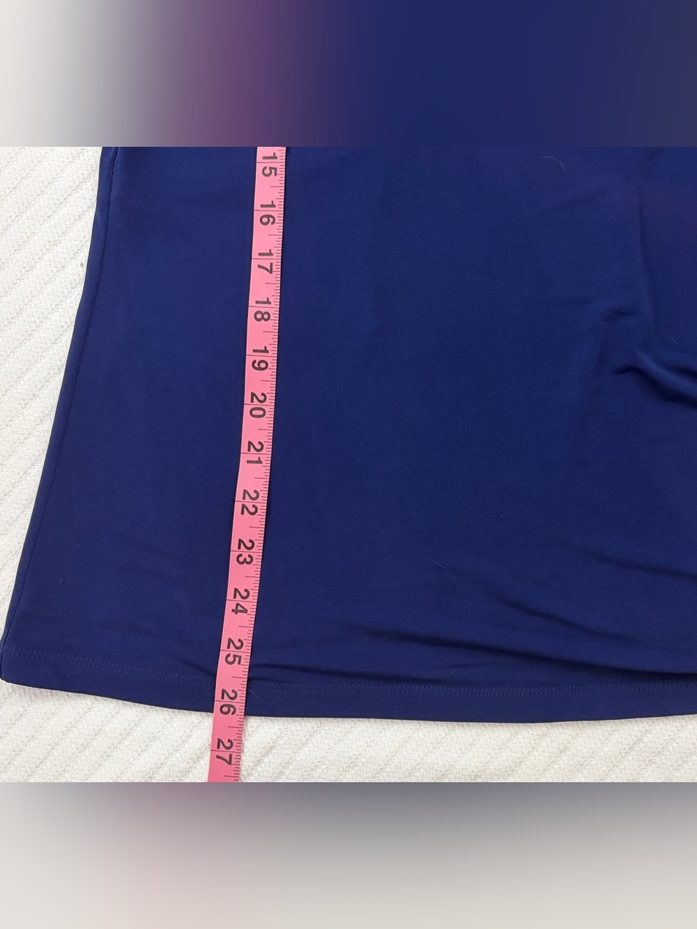 Women’s PLUS Carmen Royal Blue Embellished V-Neck Ruched Sheer Sleeve Blouse- 1X - Picture 4 of 13